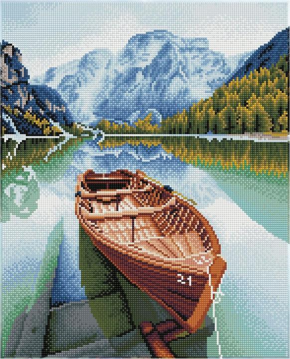 Actual product image Diamond Dotz Boat in the fjord