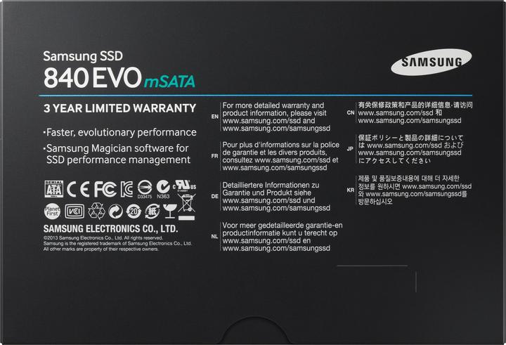 Actual product image Samsung 840 Evo (1000 GB, mSATA)