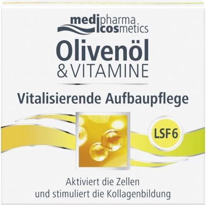 Actual product image Medipharma cosmetics Olive Oil & Vitamins Vitalising Restorative Care with SPF, 50 ml Cream (50 ml, Up to SPF 10)