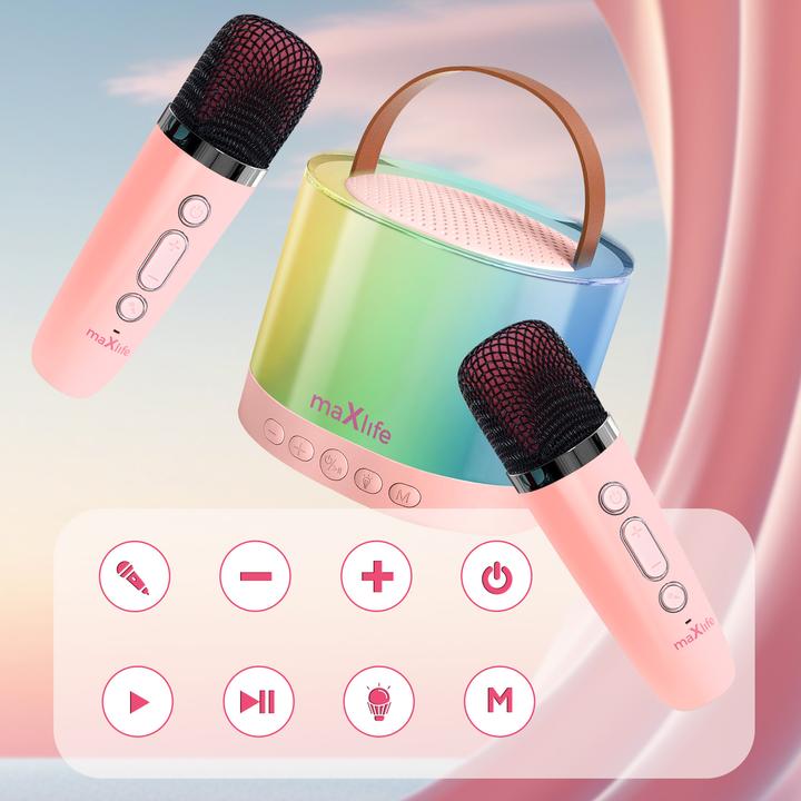 Immagine prodotto Maxlife Altoparlante karaoke Bluetooth MXKS-200 bianco