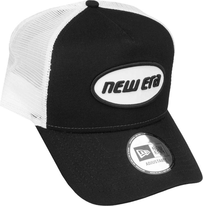 Actual product image New Era Adjustable Trucker Cap - Retro Brand Patch Black