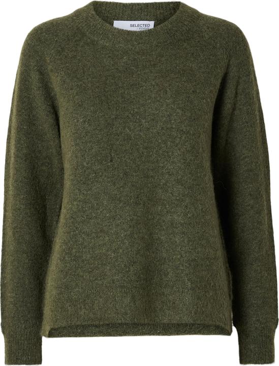 Selected Femme Rundhalsausschnitt Woll Pullover