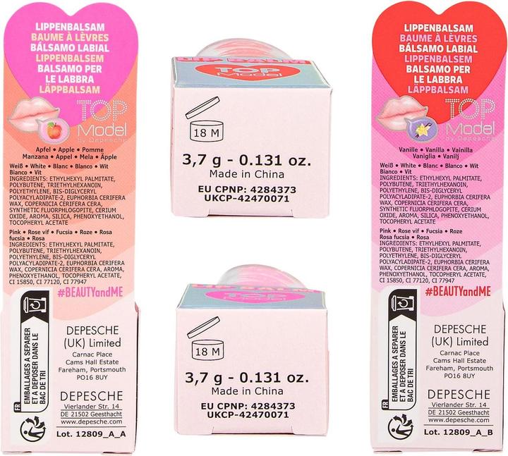 Actual product image Top Model Topmodel - Heart in Heart Lipbalm - Pink, Red - 3.7 grams