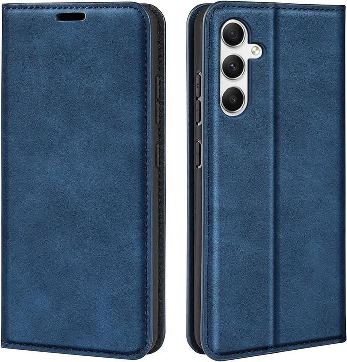 Cover-Discount Galaxy A35 - Stand Flip Case Hülle blau (Samsung Galaxy A35)