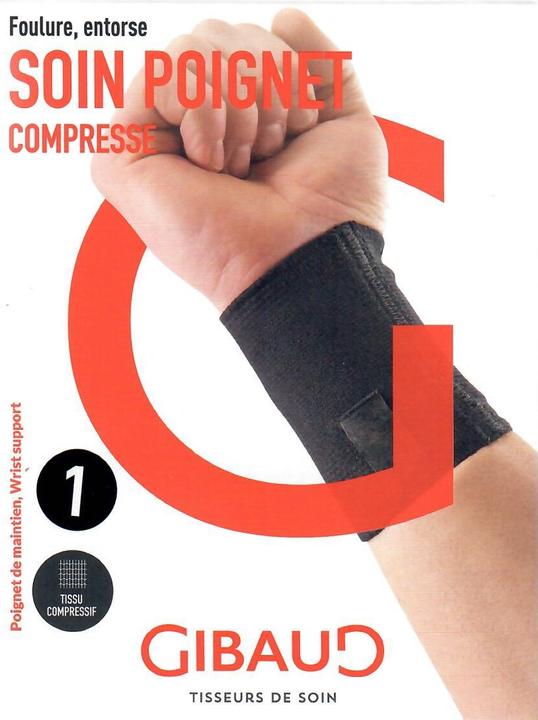 Image du produit Gibaud Bandage de poignet anatomique M 15-17cm noir (M)