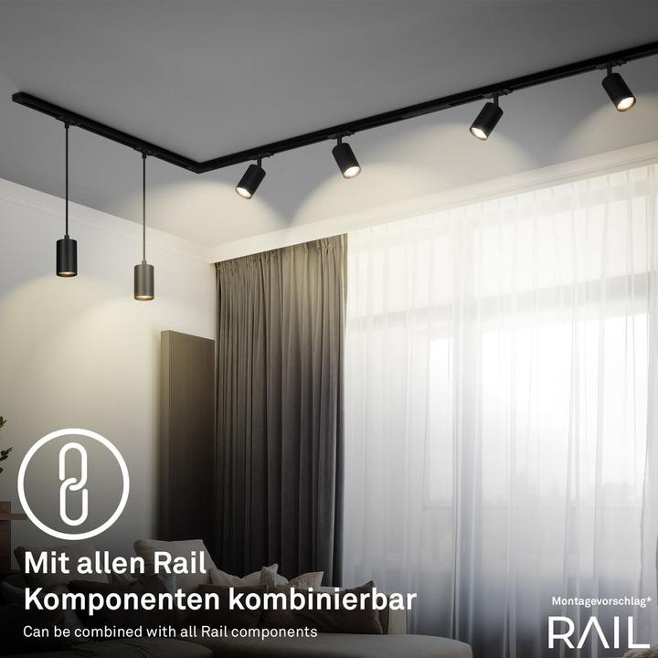 Produktbild Briloner 0 HV-Stromschienensystem - LED Spot, Schwarz, 1xLED/4,5W