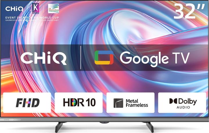 Produktbild CHiQ L32FM9V 32" 80cm 16:9 FHD LED Google TV bk (32", LED, Full HD)