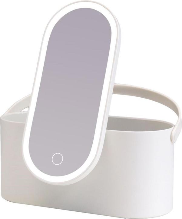 Ailoria Kosmetikspiegel Magnifique mit Beautycase, Weiss (16 x 14 x 25 cm)
