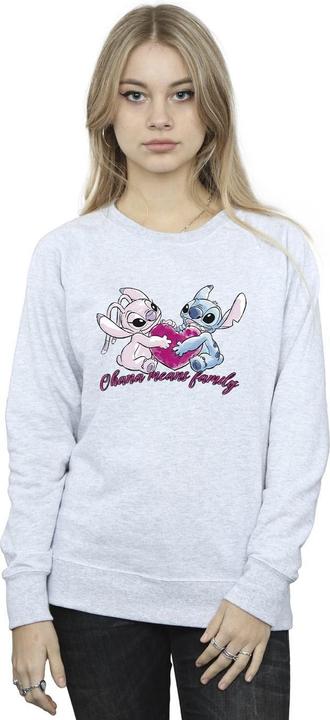 Immagine prodotto Disney Lilo And Stitch Ohana Heart With Angel Felpa Donna (M)