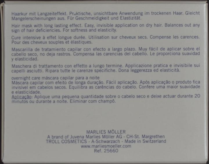Produktbild Marlies Möller Overnight hair mask (125 ml)