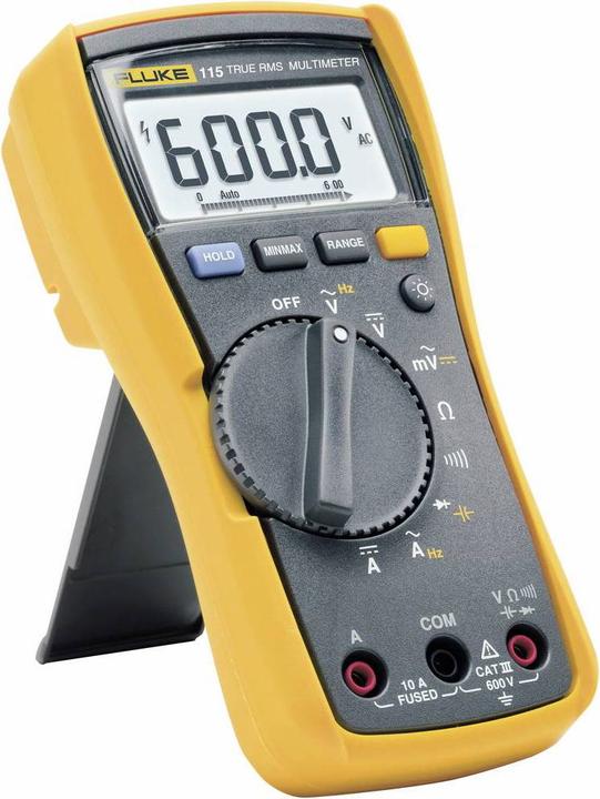 Actual product image Fluke 115 Hand-held multimeter calibrated (ISO) digital CAT III 600 V display (Count (CAT III 600V)