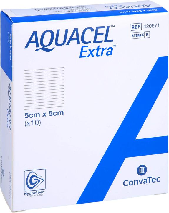 Immagine prodotto Aquacel Ag Medicazione per ferite Extra Hydrofiber 5 x 5 cm 10 pezzi (10 x)
