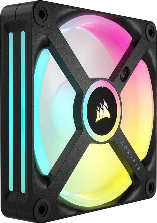 Actual product image Corsair iCUE LINK QX120 RGB 120 mm PWM fan (black, expansion kit) (120 mm, 1 x)