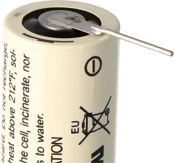 Actual product image FDK Batterie CR17335 SE Size 2/3A, mit Lötpadel (1 pcs., AA, 1800 mAh)