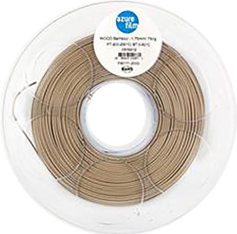 Produktbild AzureFilm Wood Bamboo 1,75mm 750g 3D Filament (PLA, 1.75 mm, 750 g)