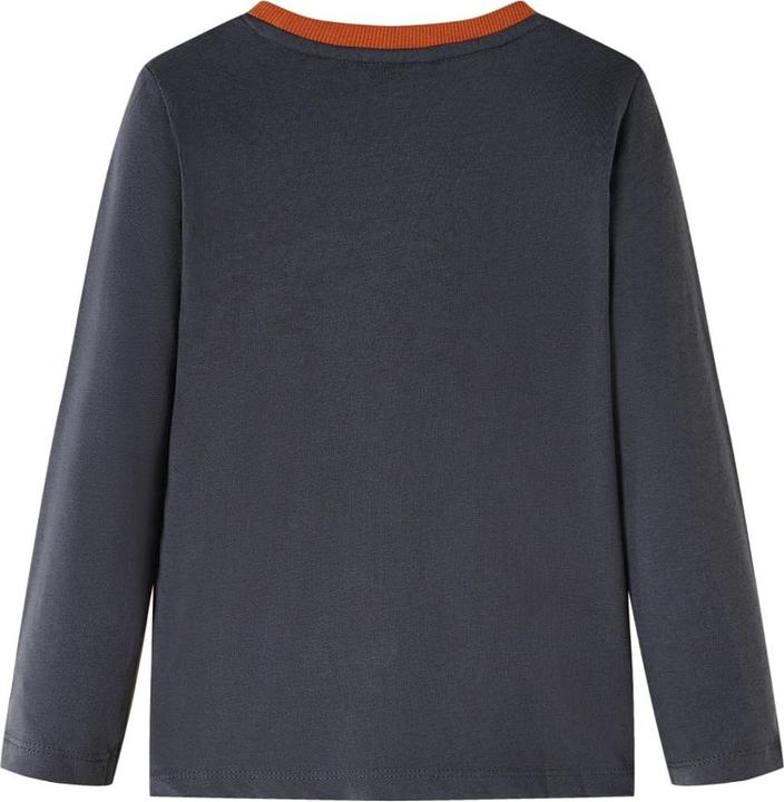Immagine prodotto VidaXL Camicia a maniche lunghe per bambini Antracite 128,Materiale: 100 (128)