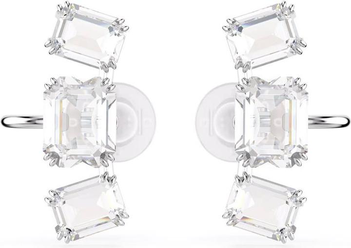 Produktbild Swarovski Millenia Ohrclips Oktagon Schliff Weiss (Swarovski Metall)