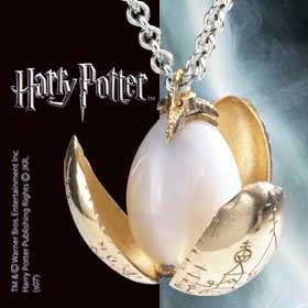 Immagine prodotto Noble Collection Ciondolo di Harry Potter con catena L'uovo d'oro (Petali di fiori placcati in oro 24 carati)