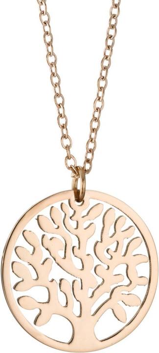 Actual product image Rhomberg necklace with pendant, tree of life (Stainless steel)