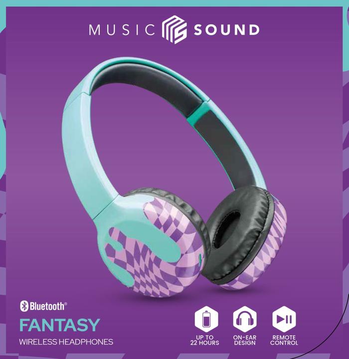 Produktbild Music Sound BTMUSICSOUNDFAN242 (keine Geräuschunterdrückung, 22 h, Kabellos)