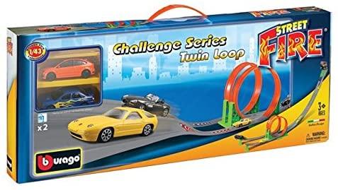 Image du produit Bburago Street Fire Challenge Twin Loop Car Track Toy for 3+ Years 30070