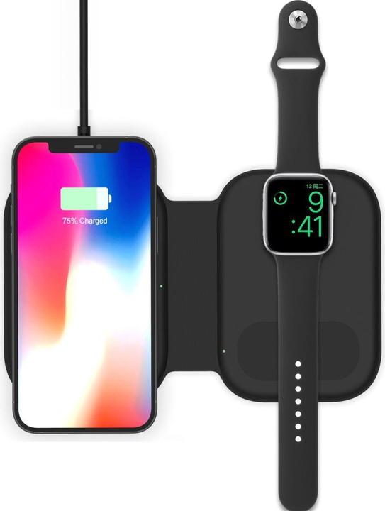 Image du produit Deltalabs Chargeur sans fil Qi MagSafe pour iPhone / Apple Watch / AirPods (15 W)