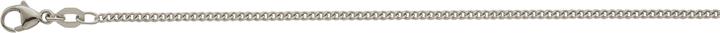 Bijou Classic Collier Panzer geschliffen 45 cm (Silber)