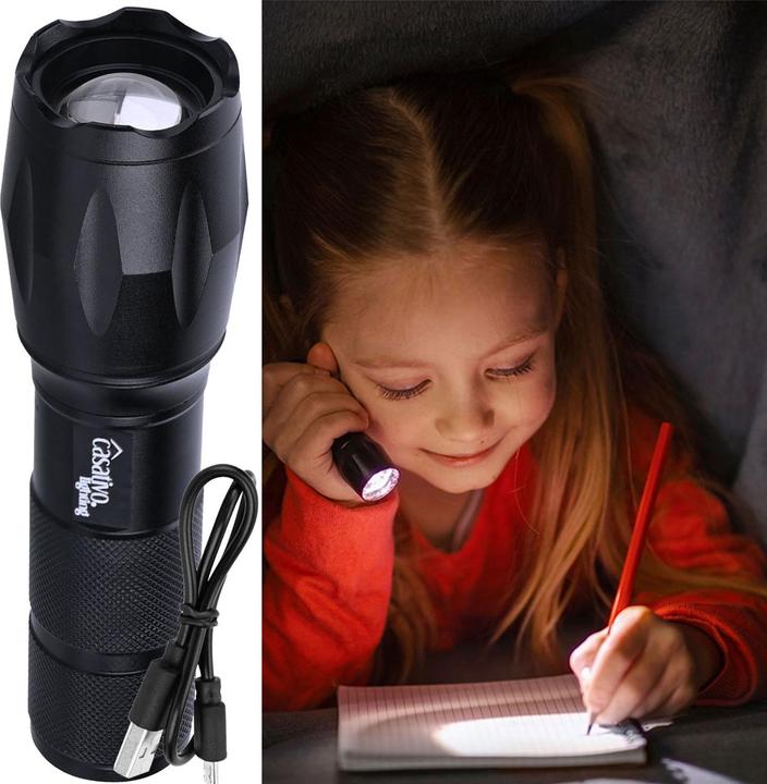 Actual product image Casativo 2in1 LED torch & power bank, 260 lm, rechargeable Li-ion battery, IP44 (13.30 cm, 260 lm)