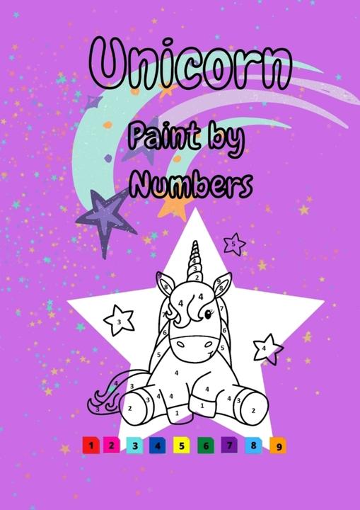 Produktbild Unicorn Paint by Numbers (Deutsch, Joe Hammoud, 2024)