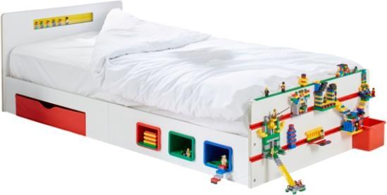 Image du produit Linex Build Kids Single Bed 2m w. storage & build brick display (BOX 1 of 2) (90 x 200 cm)