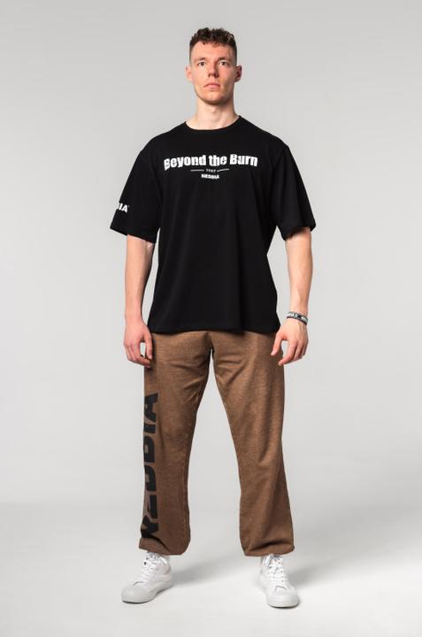 Actual product image Nebbia Baggy Style Sweatpants mit Taschen Gym Bro 365 - light brown (M)