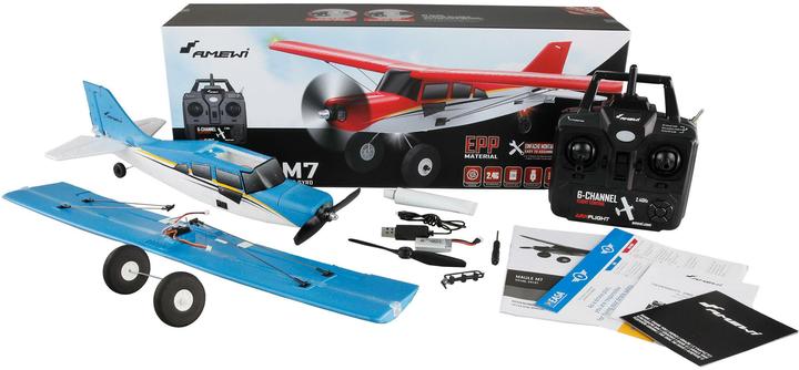 Actual product image Amewi RC aeroplane Maule M7 Brushles 510MM 4-channel 3D/6G Blue (Multi motor)