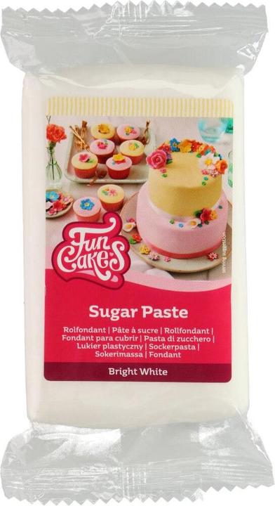 FunCakes Pâte à sucre - Bright White - 250gr (1 x)