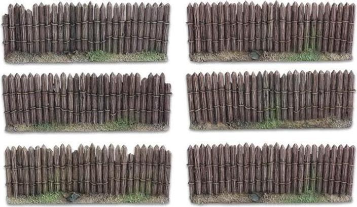 Produktbild Tabletop-Art Gelände Holzpalisade 28 mm 6 Teile
