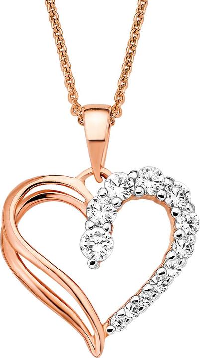 Immagine prodotto Amor Catena di ancoraggio lunga 45 cm con pendente a forma di cuore (Argento)