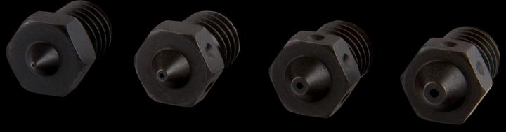 Actual product image 3d-printerstore.ch Creator P120 Mixed Hardened Dune - 4 pcs (Blast pipe)