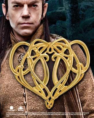 Image du produit Noble Collection Le Hobbit Un voyage inattendu Broche d'Eldron (Sterling