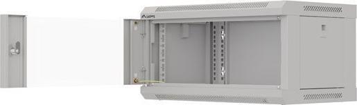 Produktbild Lanberg Wandmontage 19 4HE 540X350 grauer Rackschrank mit Glastür (flat pack) (10.86 HE, 19 Zoll Rack)