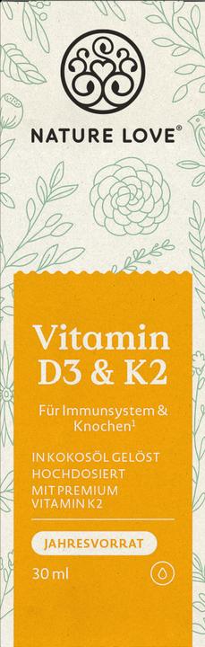 Immagine prodotto Nature Love Vitamina D3 E K2