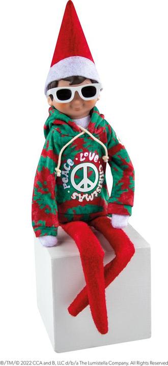 Produktbild Elf on the Shelf Elf Outfit - Love & Peace Hoodie