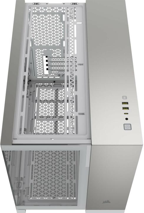 Produktbild Corsair 2500X (wei?/aluminium, Tempered Glass x 2) (mATX, Mini-ITX)