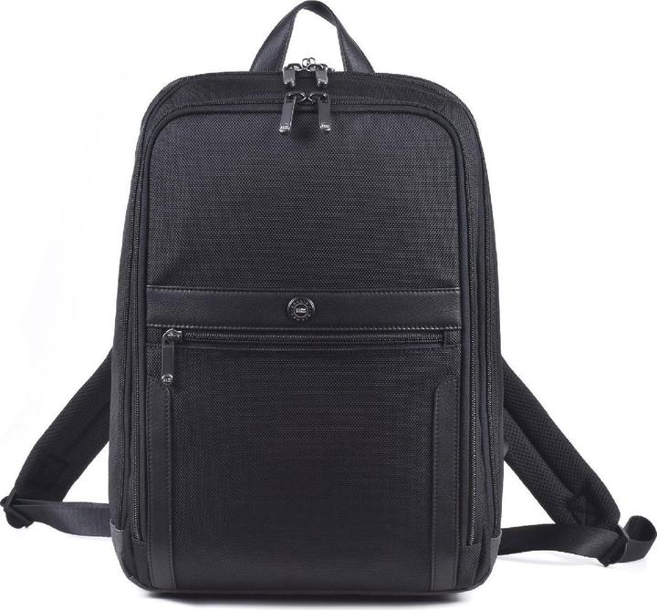 Miguel Bellido Rucksack aus Textil und Leder 40.5 cm