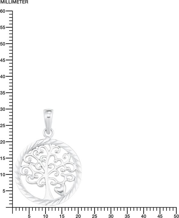 Immagine prodotto Amor Collana lunga 45+5 cm con pendente arbor vitae (Argento)