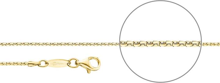 Der Kettenmacher Koreanerkette Gold Diamantiert 1,2mm 45cm (Silber 925, 45 cm)