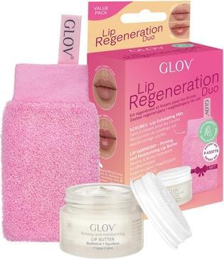 Glov Set Lip Regeneration Duo Scrubex Lip Exfoliating Mitt + Lip Harmony Firming And Misturizing Lip