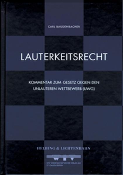 Produktbild Lauterkeitsrecht (Deutsch, Carl Baudenbacher, 2001)