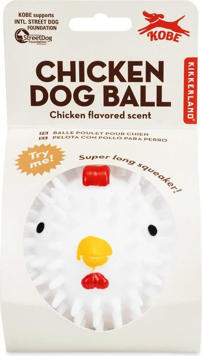 Actual product image Kikkerland Kobe Chicken Ball (Ball toy dog)