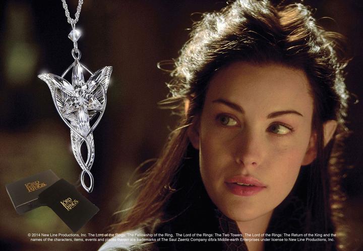 Immagine prodotto Noble Collection Ciondolo Il Signore degli Anelli Stella della Sera di Arwen (placcato argento)