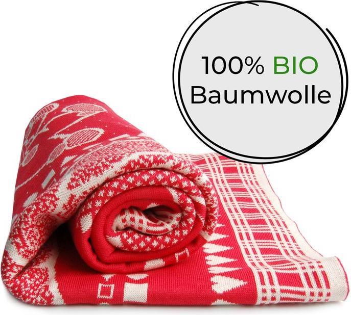 Actual product image Sonnenstrick Baby Blanket Crawling Blanket Kids Blanket Cotton Blanket Cuddle Blanket (140 x 110 cm)