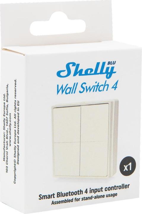 Produktbild Shelly BLU Wall Switch 4 - Stand-Alone